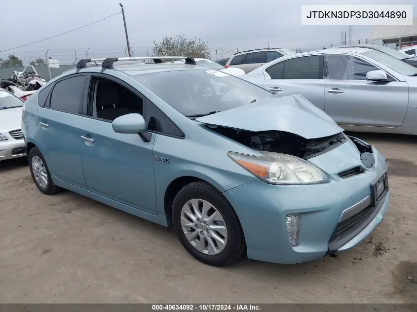 2013 Toyota Prius Plug-In VIN: JTDKN3DP3D3044890 Lot: 40634092