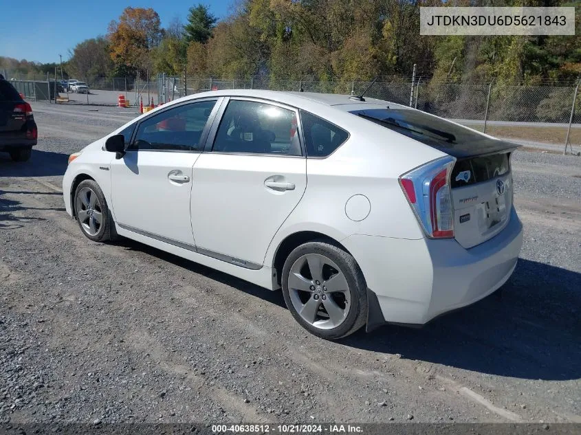 2013 Toyota Prius Three Se VIN: JTDKN3DU6D5621843 Lot: 40638512