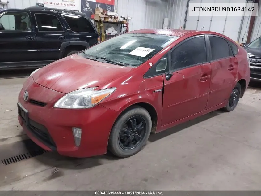 JTDKN3DU9D1634142 2013 Toyota Prius Four