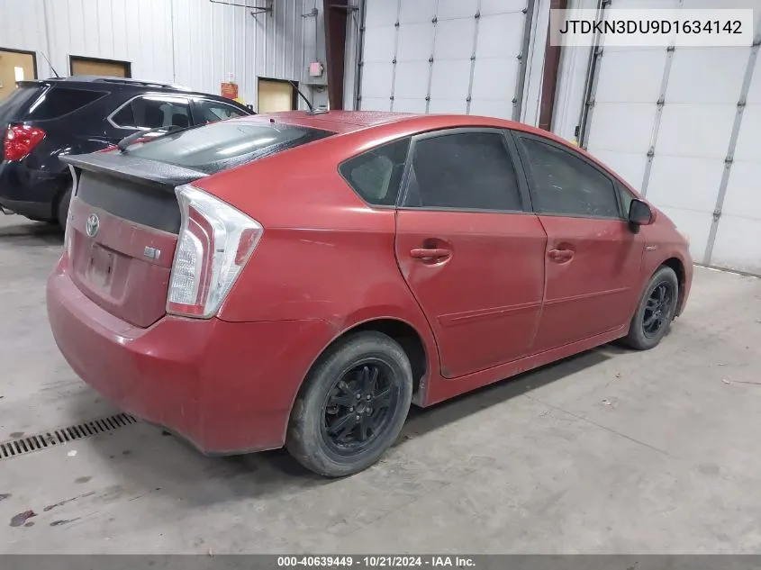 JTDKN3DU9D1634142 2013 Toyota Prius Four