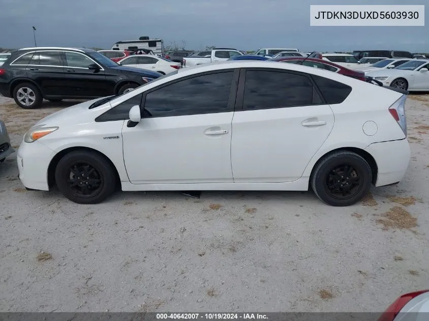 JTDKN3DUXD5603930 2013 Toyota Prius