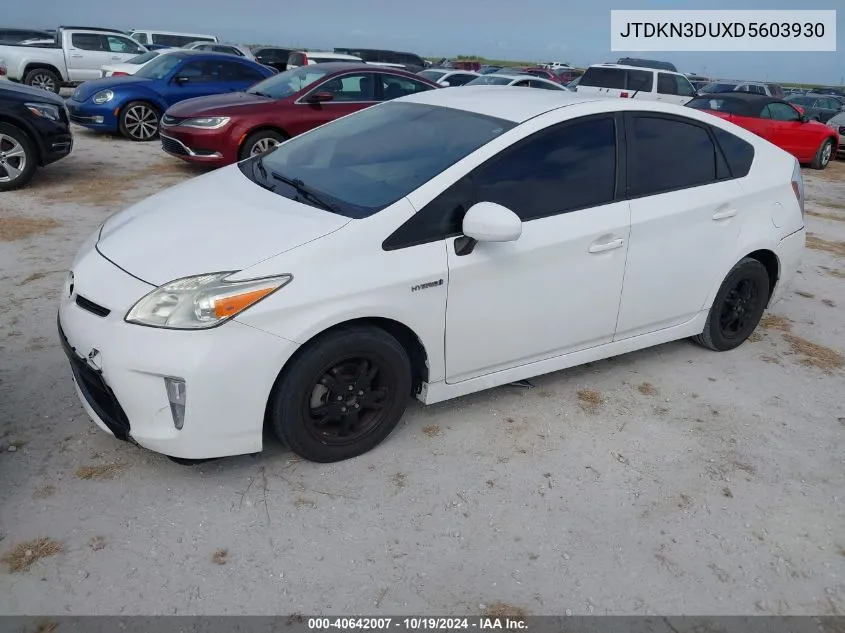 JTDKN3DUXD5603930 2013 Toyota Prius