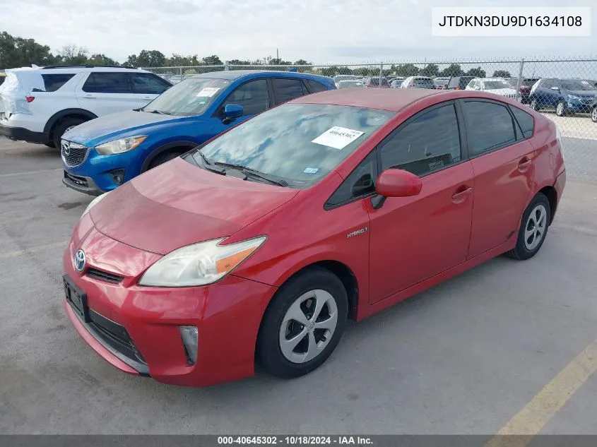 JTDKN3DU9D1634108 2013 Toyota Prius Two