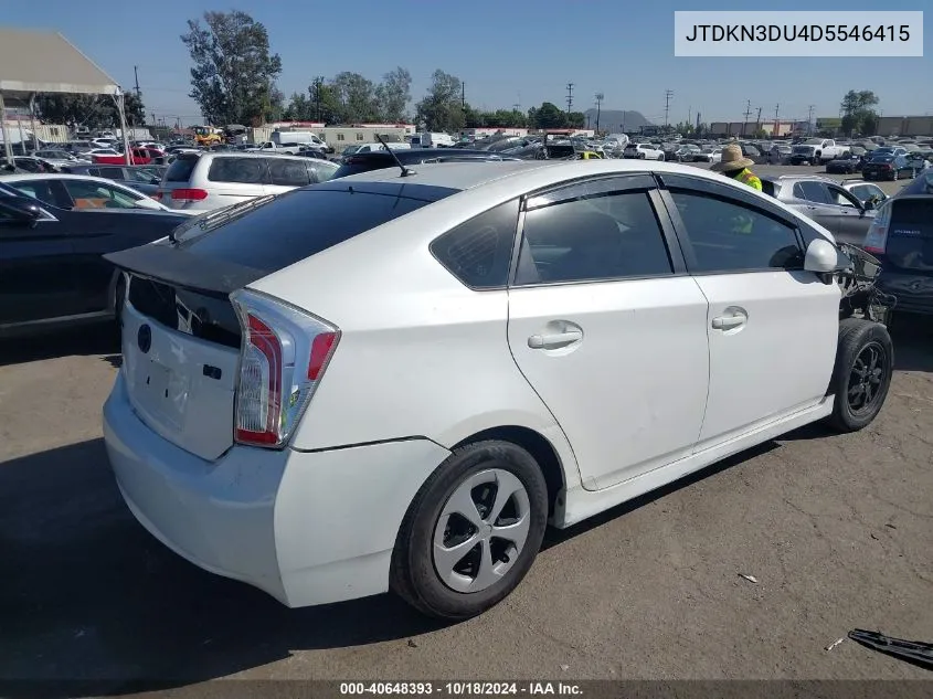 JTDKN3DU4D5546415 2013 Toyota Prius Two