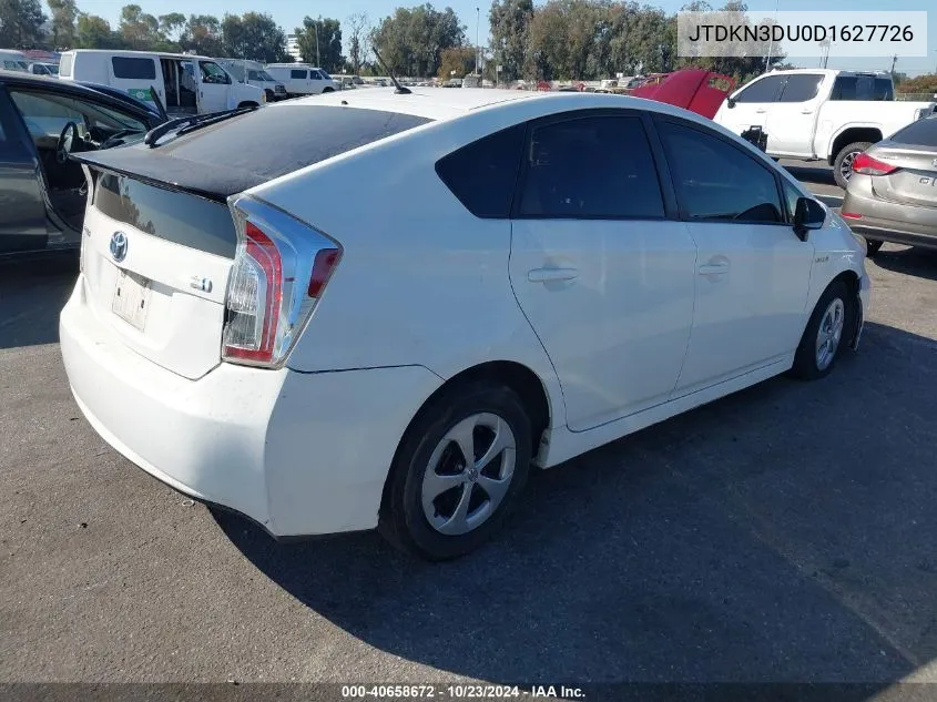 JTDKN3DU0D1627726 2013 Toyota Prius Two