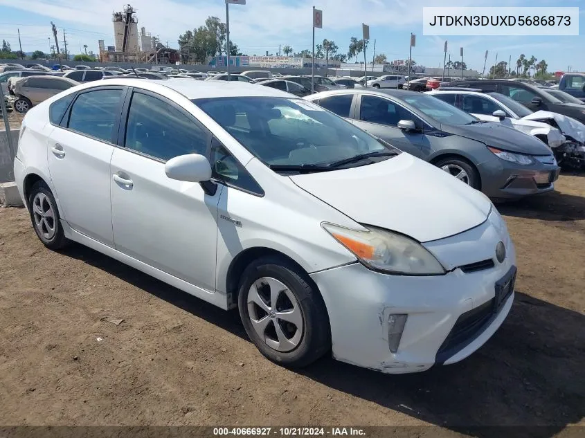 2013 Toyota Prius Three VIN: JTDKN3DUXD5686873 Lot: 40666927