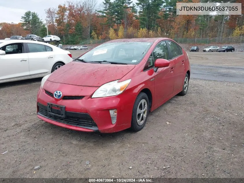 2013 Toyota Prius Two VIN: JTDKN3DU6D5637055 Lot: 40673984