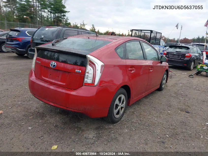 2013 Toyota Prius Two VIN: JTDKN3DU6D5637055 Lot: 40673984