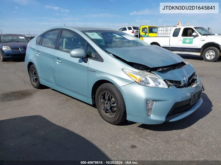 2013 Toyota Prius Two VIN: JTDKN3DU2D1645841 Lot: 40679518