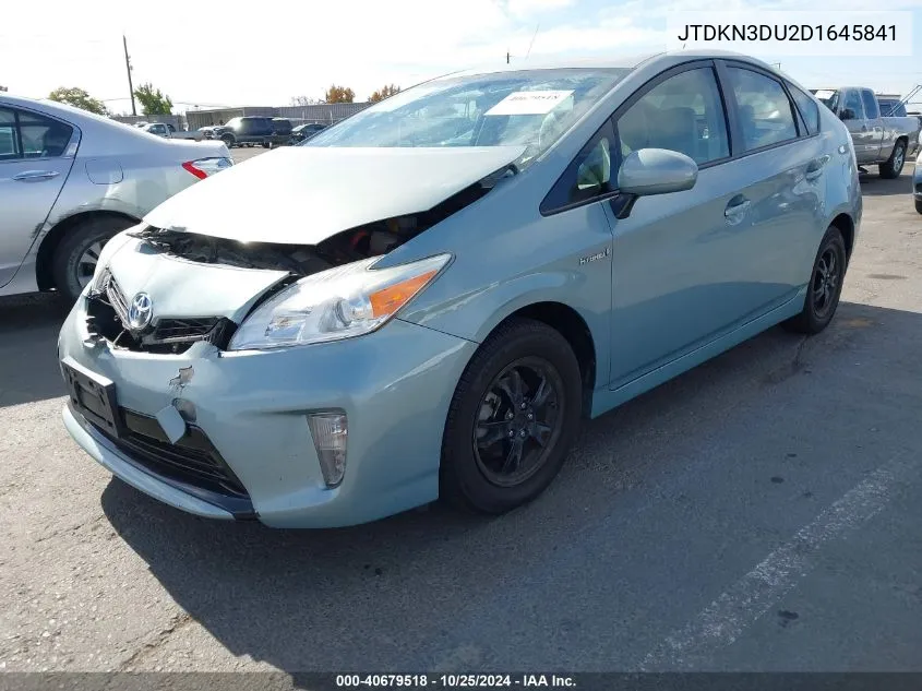 JTDKN3DU2D1645841 2013 Toyota Prius Two