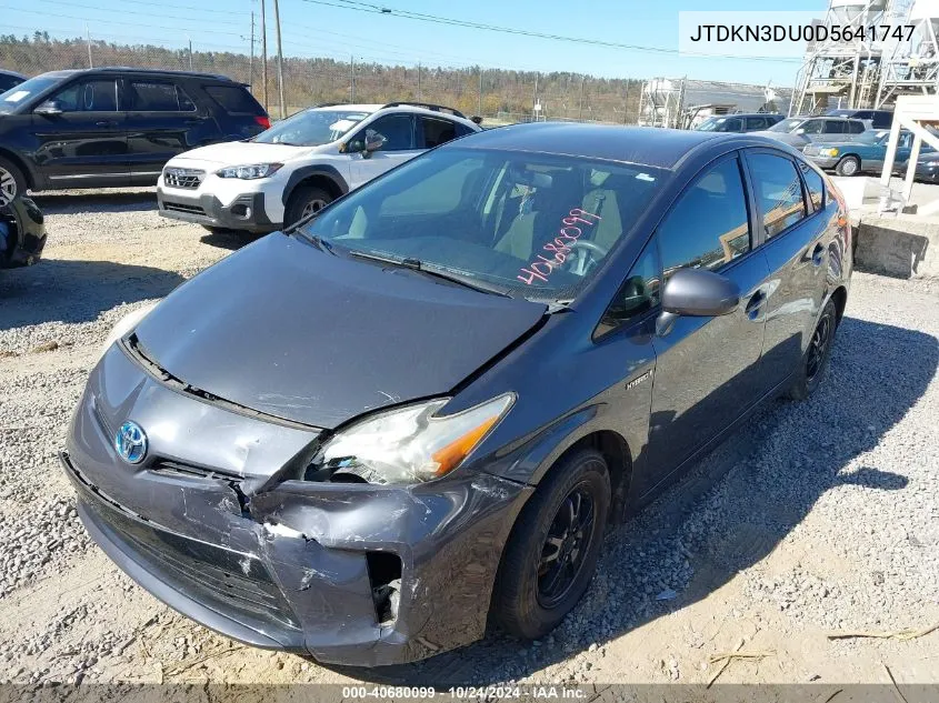 JTDKN3DU0D5641747 2013 Toyota Prius Two