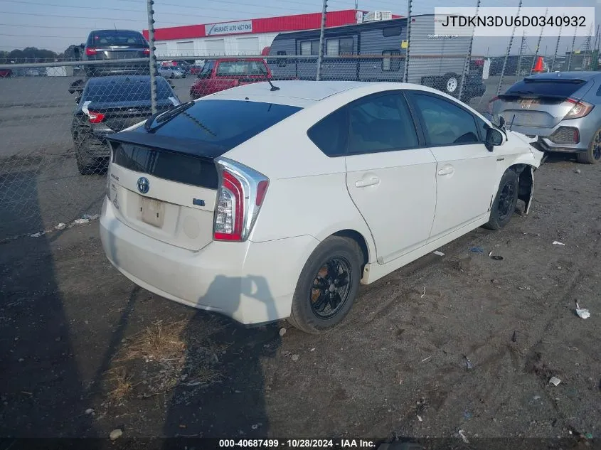 JTDKN3DU6D0340932 2013 Toyota Prius