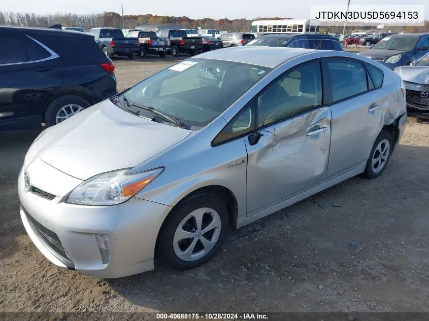 JTDKN3DU5D5694153 2013 Toyota Prius