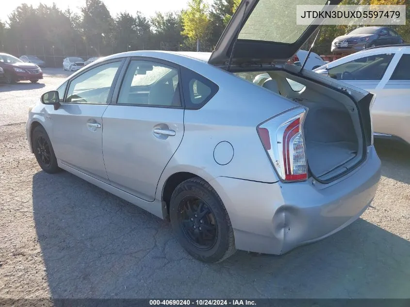 2013 Toyota Prius Two VIN: JTDKN3DUXD5597479 Lot: 40690240