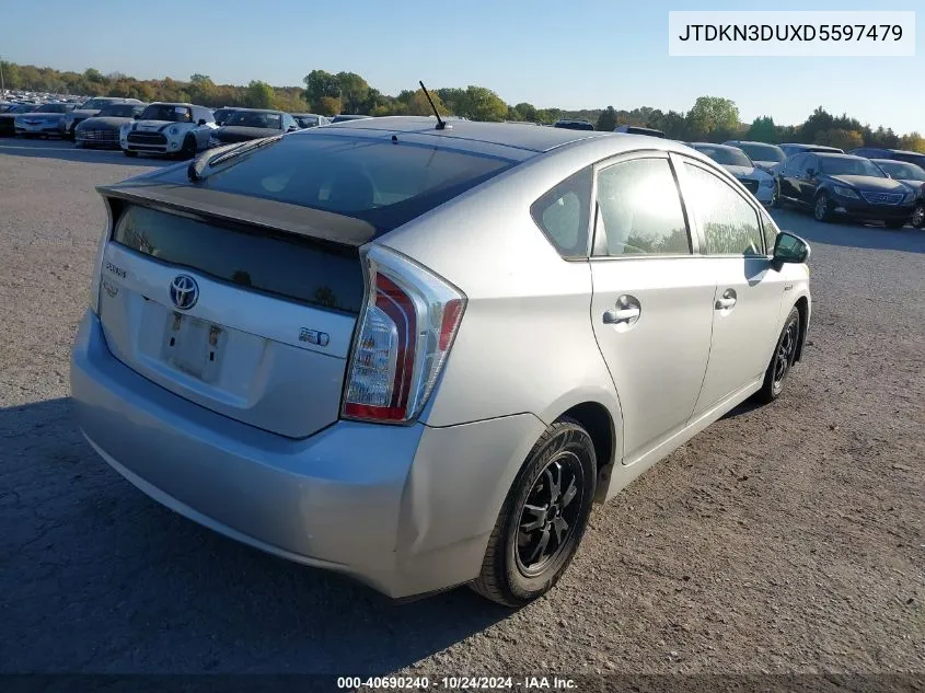 JTDKN3DUXD5597479 2013 Toyota Prius Two