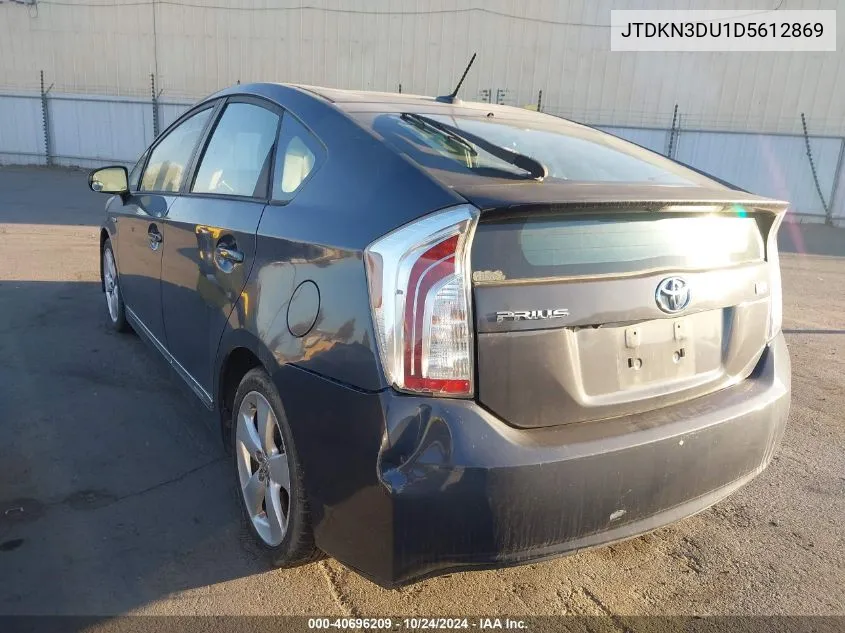 2013 Toyota Prius Five VIN: JTDKN3DU1D5612869 Lot: 40696209