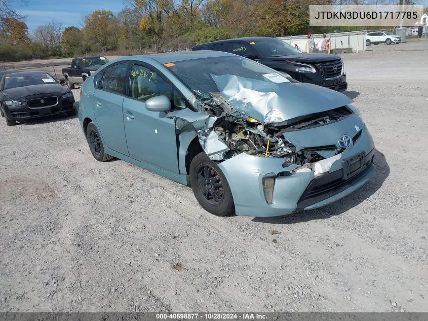 JTDKN3DU6D1717785 2013 Toyota Prius Three