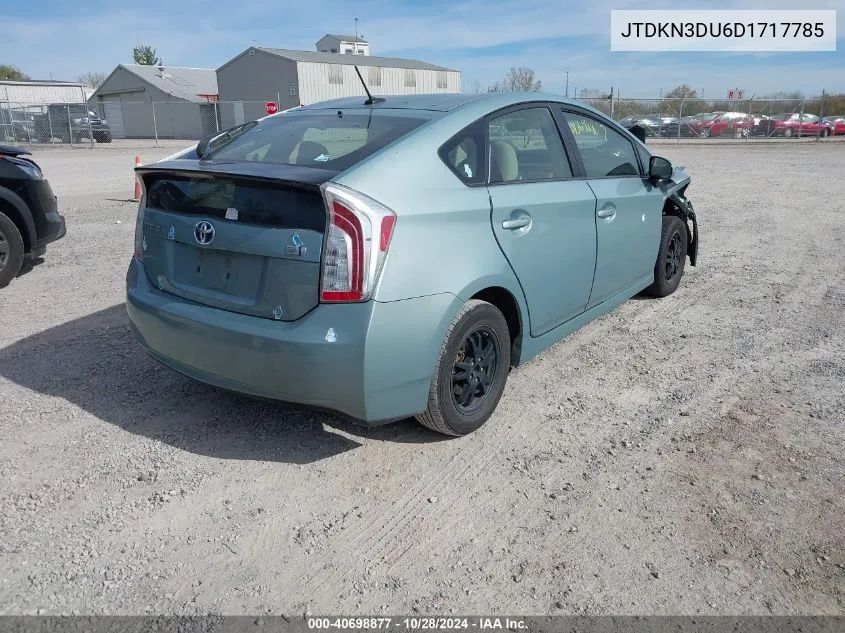 JTDKN3DU6D1717785 2013 Toyota Prius Three