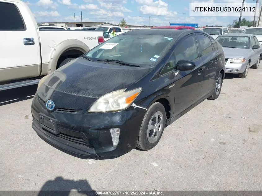 JTDKN3DU5D1624112 2013 Toyota Prius Three