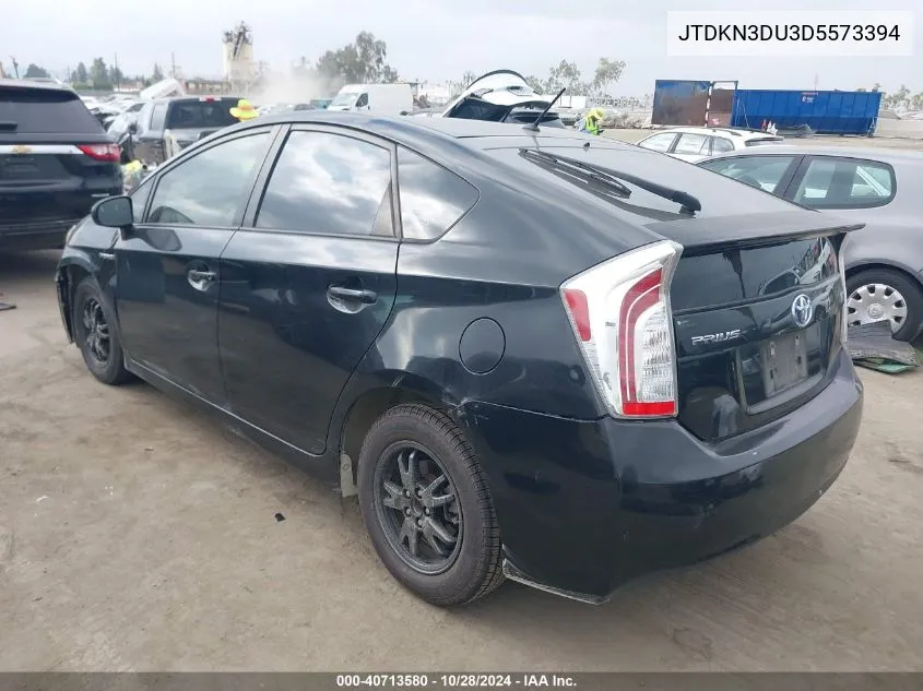 2013 Toyota Prius Two VIN: JTDKN3DU3D5573394 Lot: 40713580