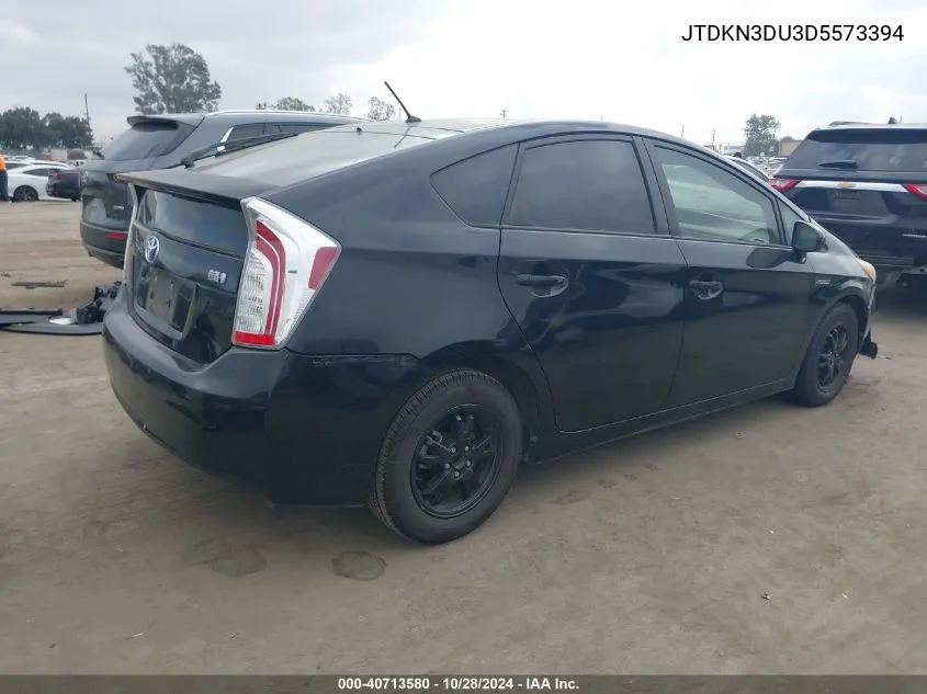 2013 Toyota Prius Two VIN: JTDKN3DU3D5573394 Lot: 40713580