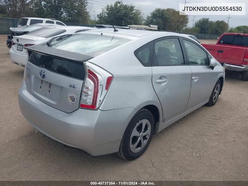 2013 Toyota Prius Two VIN: JTDKN3DU0D5554530 Lot: 40737354