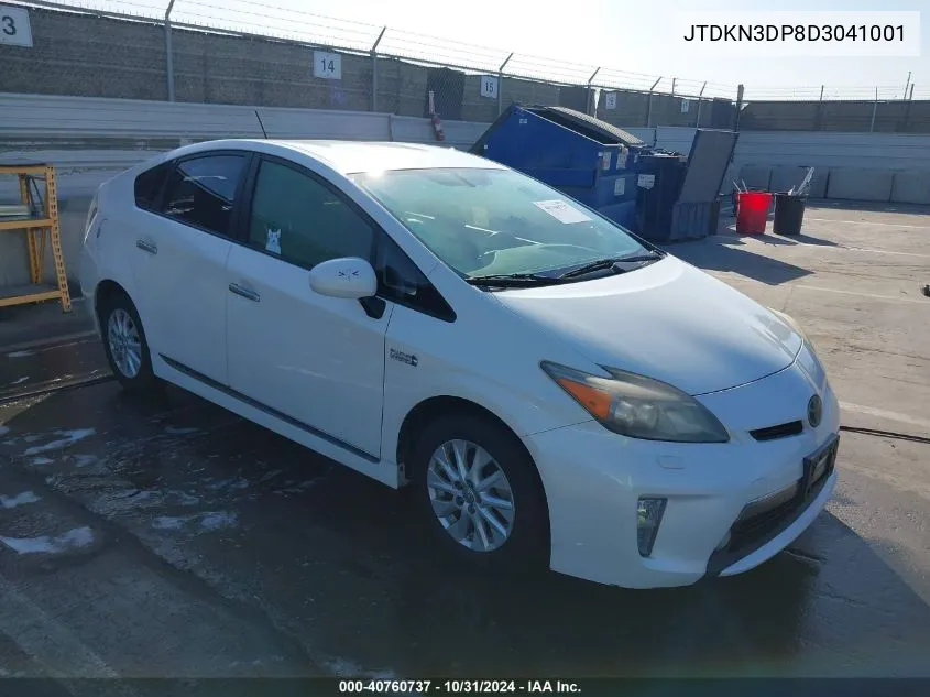 2013 Toyota Prius Plug-In Advanced VIN: JTDKN3DP8D3041001 Lot: 40760737