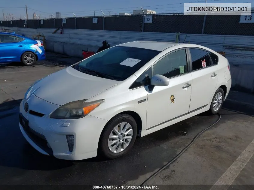 2013 Toyota Prius Plug-In Advanced VIN: JTDKN3DP8D3041001 Lot: 40760737