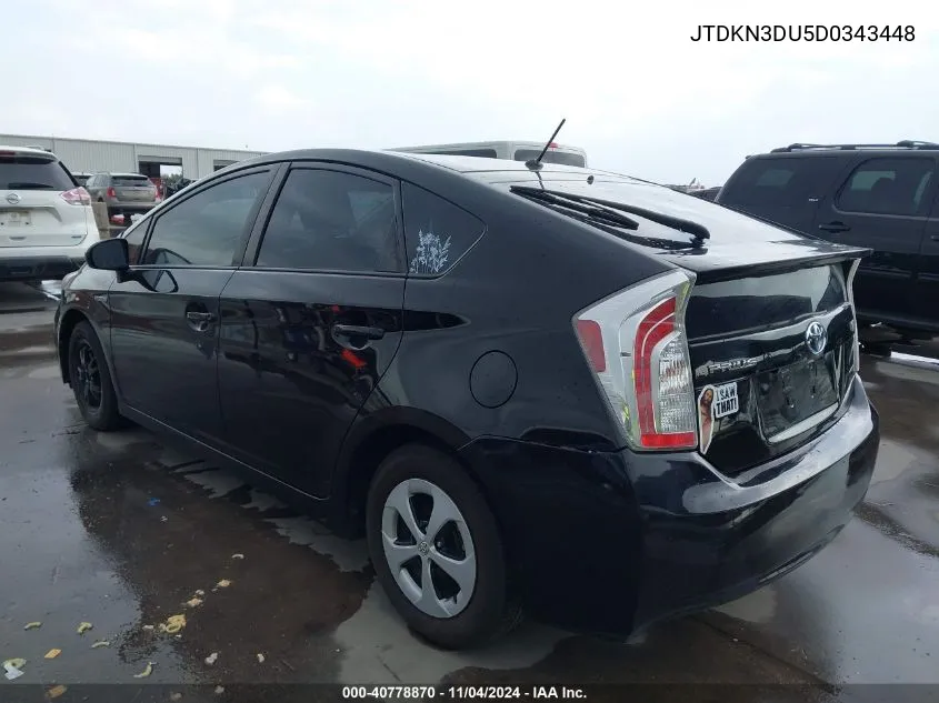 JTDKN3DU5D0343448 2013 Toyota Prius Two