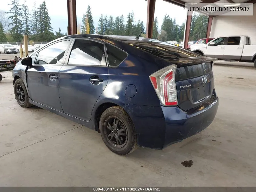 2013 Toyota Prius Two VIN: JTDKN3DU8D1634987 Lot: 40813757