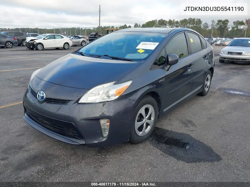 2013 Toyota Prius Two VIN: JTDKN3DU3D5541190 Lot: 40817179