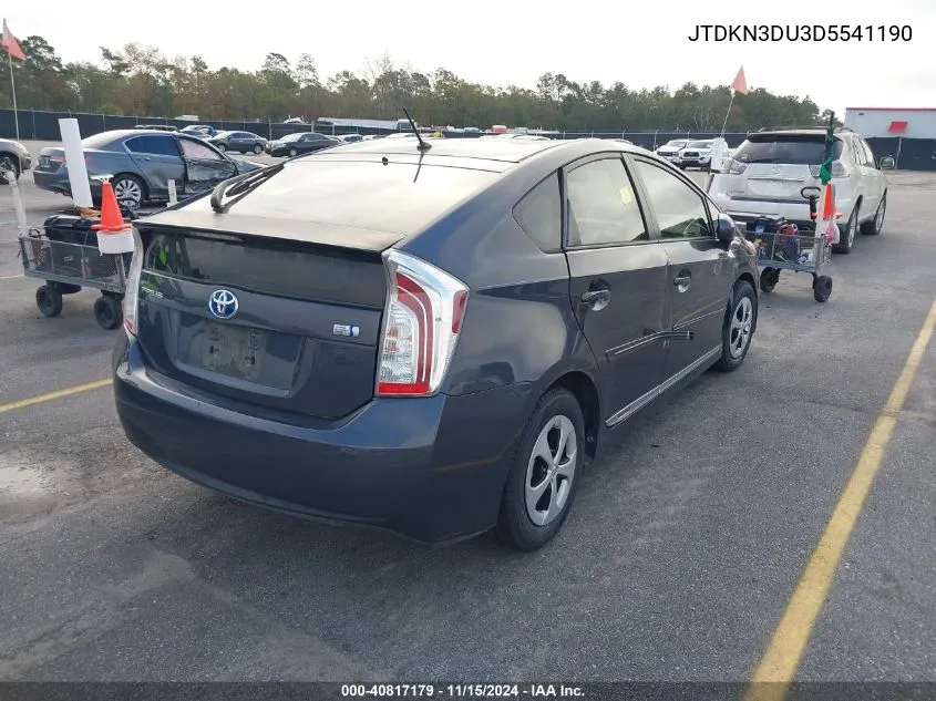 2013 Toyota Prius Two VIN: JTDKN3DU3D5541190 Lot: 40817179