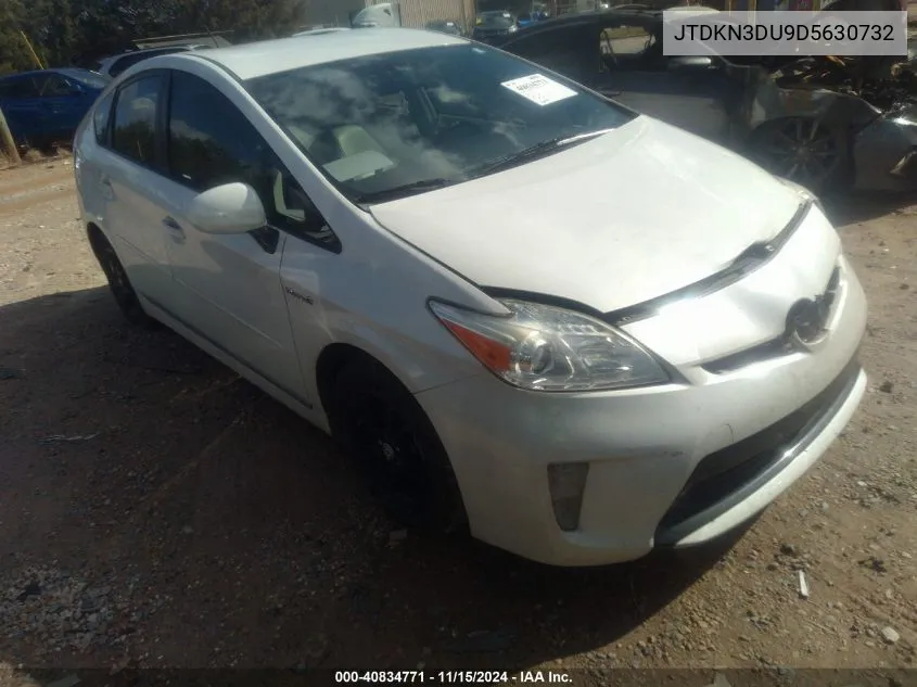 2013 Toyota Prius Four VIN: JTDKN3DU9D5630732 Lot: 40834771