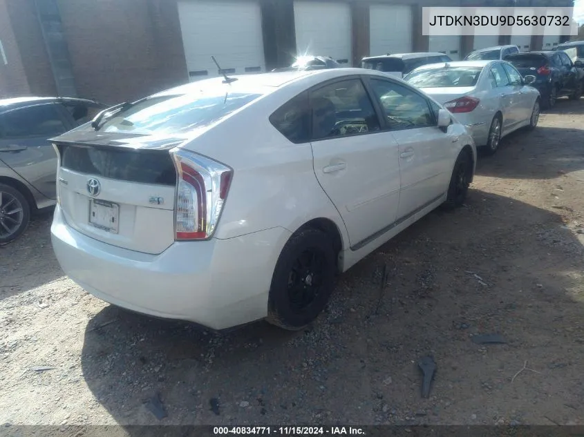 2013 Toyota Prius Four VIN: JTDKN3DU9D5630732 Lot: 40834771