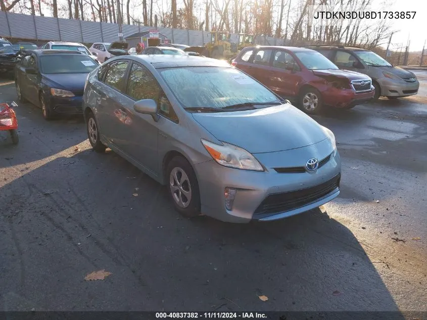 2013 Toyota Prius Three VIN: JTDKN3DU8D1733857 Lot: 40837382