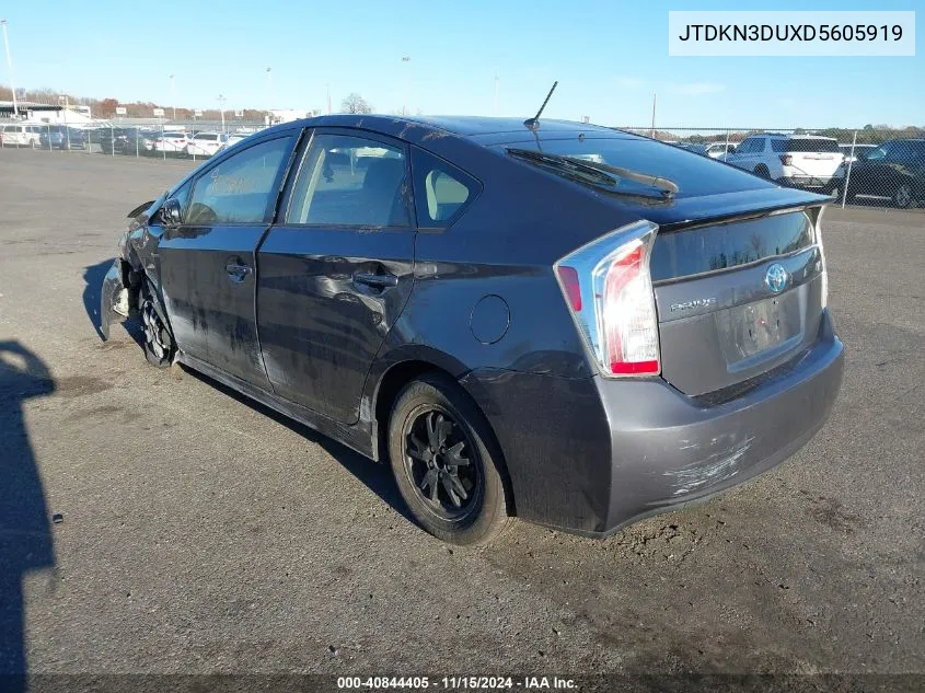 2013 Toyota Prius Two VIN: JTDKN3DUXD5605919 Lot: 40844405