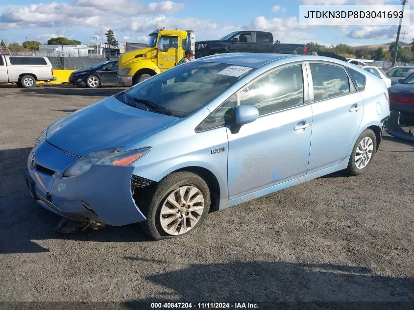 2013 Toyota Prius Plug-In VIN: JTDKN3DP8D3041693 Lot: 40847204