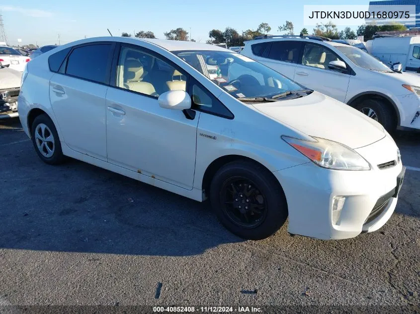 2013 Toyota Prius Four VIN: JTDKN3DU0D1680975 Lot: 40852408