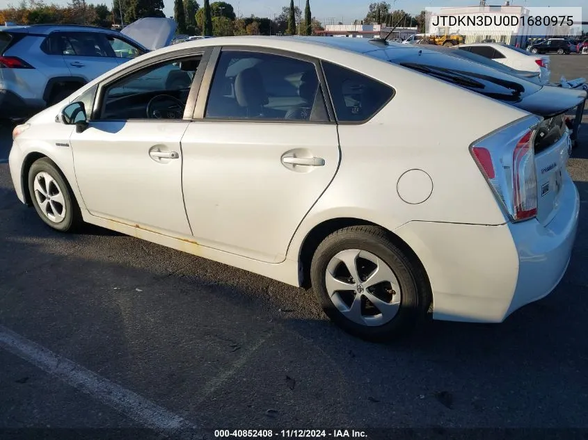 2013 Toyota Prius Four VIN: JTDKN3DU0D1680975 Lot: 40852408