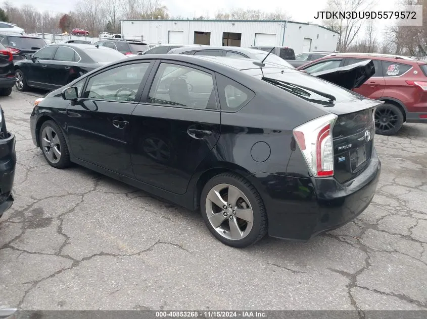 2013 Toyota Prius Three Se VIN: JTDKN3DU9D5579572 Lot: 40853268