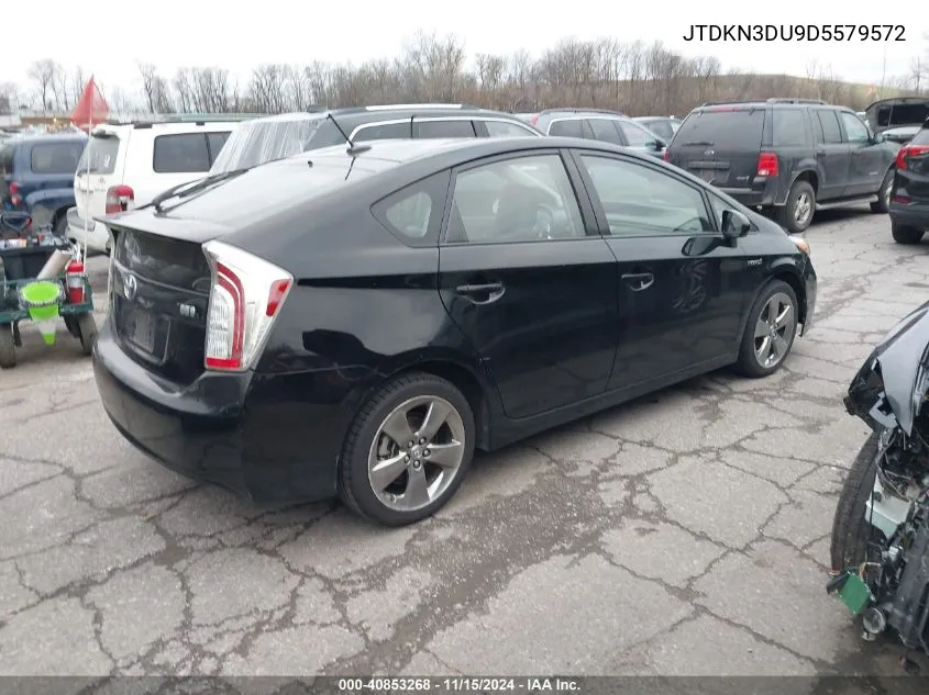 2013 Toyota Prius Three Se VIN: JTDKN3DU9D5579572 Lot: 40853268