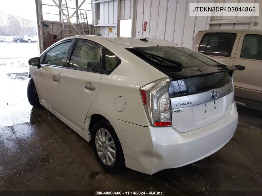 2013 Toyota Prius Plug-In VIN: JTDKN3DP4D3044865 Lot: 40860600