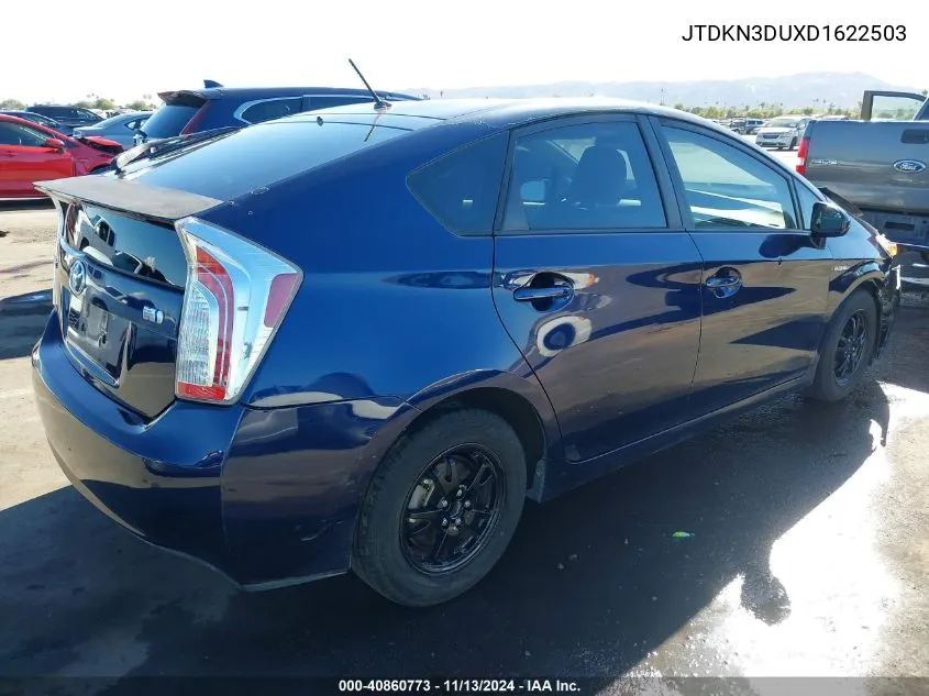 2013 Toyota Prius Two VIN: JTDKN3DUXD1622503 Lot: 40860773