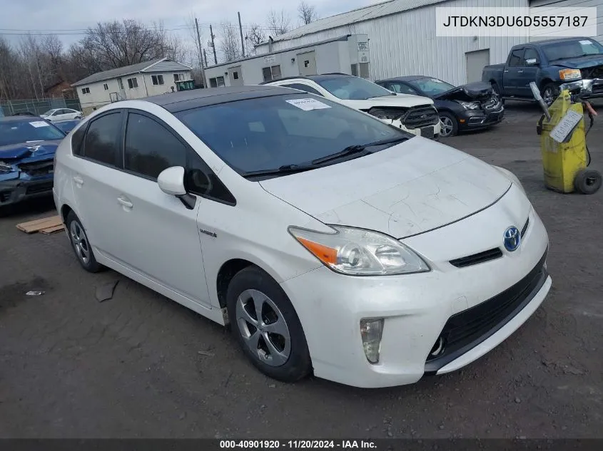 2013 Toyota Prius VIN: JTDKN3DU6D5557187 Lot: 40901920