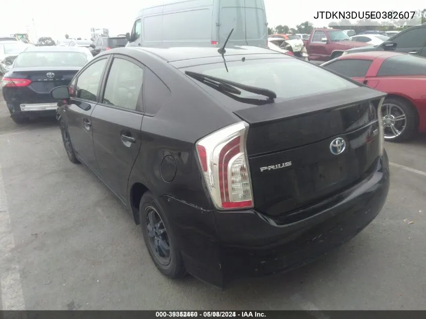 JTDKN3DU5E0382607 2014 Toyota Prius Two