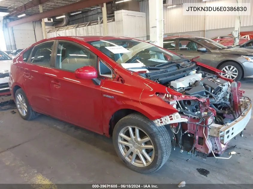 JTDKN3DU6E0386830 2014 Toyota Prius Two