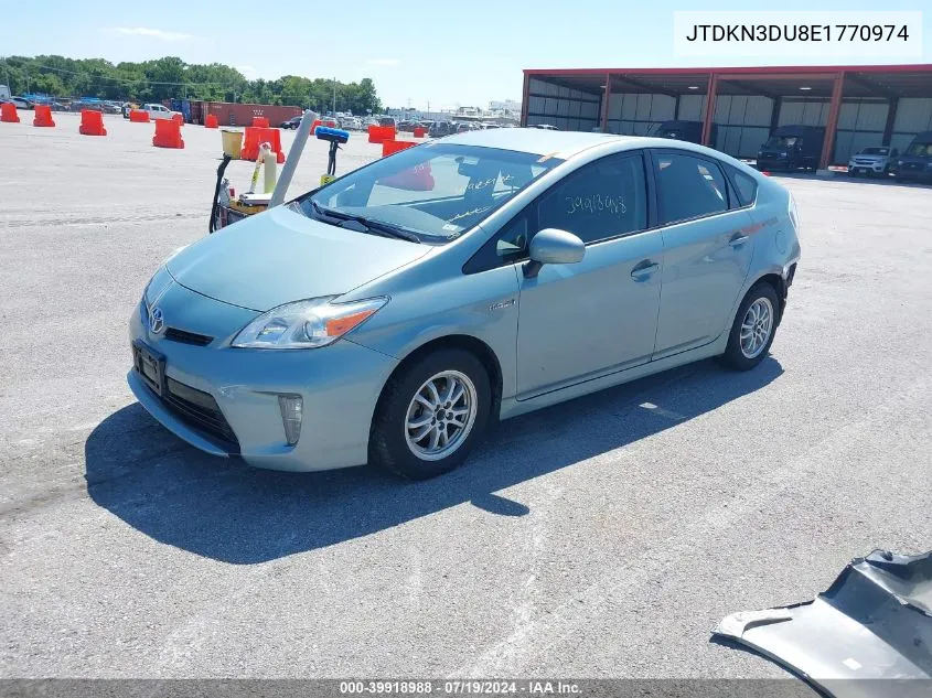 2014 Toyota Prius Two VIN: JTDKN3DU8E1770974 Lot: 39918988