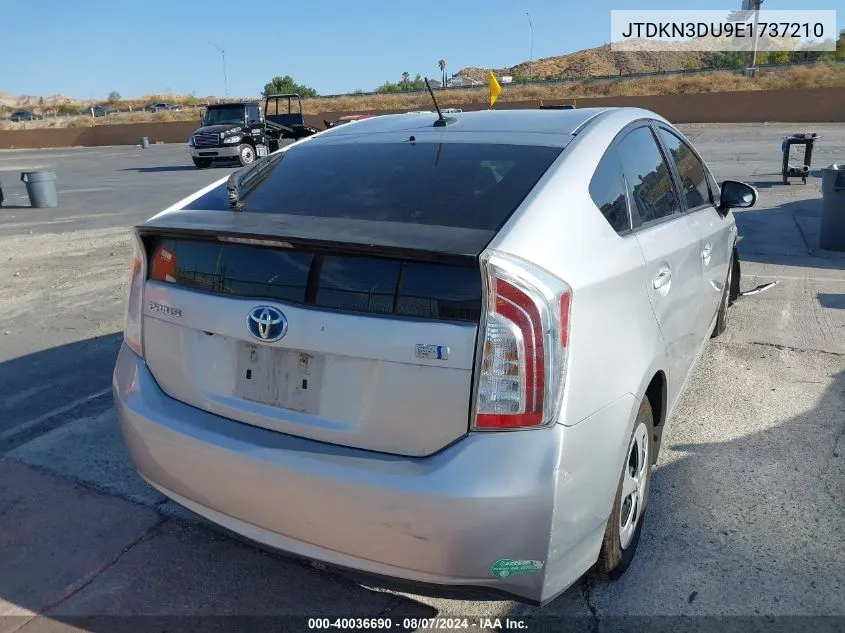 2014 Toyota Prius Three VIN: JTDKN3DU9E1737210 Lot: 40036690