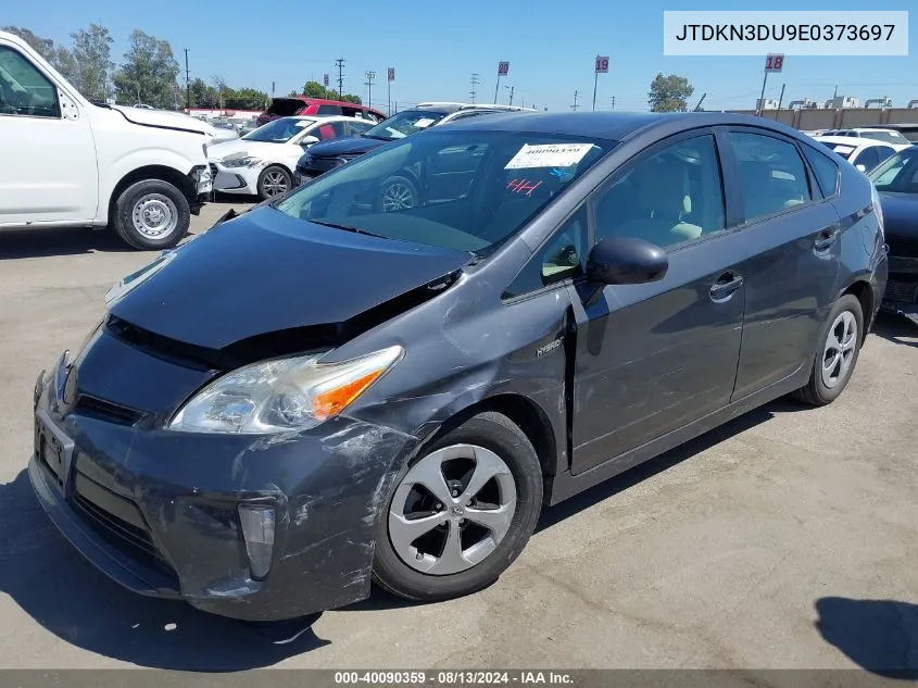 JTDKN3DU9E0373697 2014 Toyota Prius Three