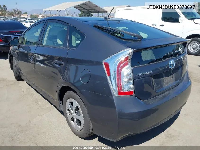 JTDKN3DU9E0373697 2014 Toyota Prius Three